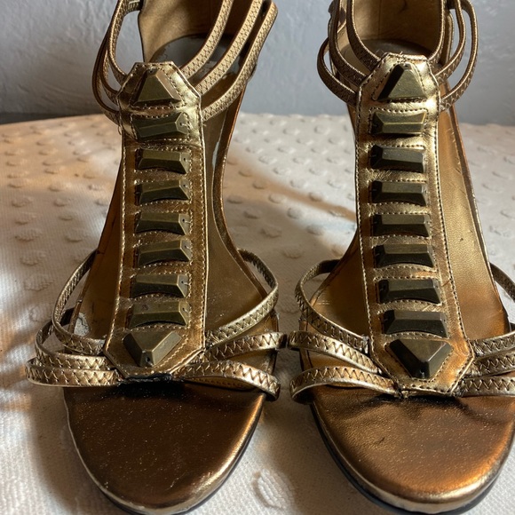 NEW YORK TRANSIT Copper Open Toe Strappy Heel - Picture 13 of 16